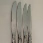 Oneida VENETIA Community Stainless Flatware Set of 4 Dinner Knives 9" Burnished