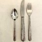 Oneida Deluxe Cherie Childs Dinner Place Setting Fork Spoon Knife Kids Glossy