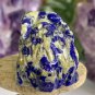 Antique Chinese Lapis Lazuli Carved Stone Ram Carving Animal Figurine Pendant