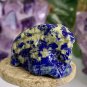 Antique Chinese Lapis Lazuli Carved Stone Ram Carving Animal Figurine Pendant