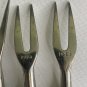 4 Glass Beaded Stainless Steel Forks Appetizers Olives Charcuterie Cocktail Set