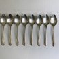 8 Wm A Rogers A1 Plus Oneida Silverplate Malibu Teaspoons Spoons 1934 Vintage
