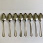 8 Wm A Rogers A1 Plus Oneida Silverplate Malibu Teaspoons Spoons 1934 Vintage