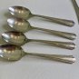 8 Wm A Rogers A1 Plus Oneida Silverplate Malibu Teaspoons Spoons 1934 Vintage