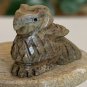 Zuni Fetish Eagle Bird Carved Native American Stone Figurine Hand Carved Figure