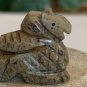 Zuni Fetish Eagle Bird Carved Native American Stone Figurine Hand Carved Figure