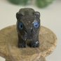Miniature LION Stone Carving Mini Figurine Steatite Soapstone Animal Figure 1.5"