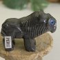 Miniature LION Stone Carving Mini Figurine Steatite Soapstone Animal Figure 1.5"