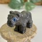 Miniature LION Stone Carving Mini Figurine Steatite Soapstone Animal Figure 1.5"