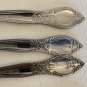 6 Gibson TREASURE Stainless Steel Teaspoons Spoons Floral Flatware Flowers 6"