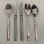 Ekco Eterna Textured Stainless Steel Flatware Japan UA F0645 Petite 5 Piece Set