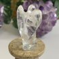 Natural Clear Quartz Crystal Carved Angel Figurine Polished Gemstone Guardian 2"