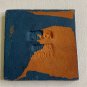 Moravian Pottery Tile SEA TURTLE Square Bucks Co PA Blue Terracotta Clay Signed