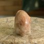 Antique Red Chinese Soapstone Mini Hand Carved Elephant Pendant Bead .71" 2grams