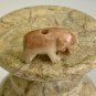 Antique Red Chinese Soapstone Mini Hand Carved Elephant Pendant Bead .71" 2grams