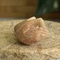 Antique Red Chinese Soapstone Mini Hand Carved Elephant Pendant Bead .71" 2grams