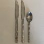 TOWLE LIVING COLLECTION CALYPSO Stainless 9" Dinner Knives 6.25" Spoon Wavy Grip