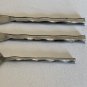 TOWLE LIVING COLLECTION CALYPSO Stainless 9" Dinner Knives 6.25" Spoon Wavy Grip