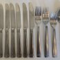 Cambridge Stainless Flatware Danielle Dinner Forks Knives Spoons Set of 12 Pcs