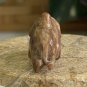 Antique Red Chinese Soapstone Mini Hand Carved Elephant Pendant Figurine 3/4" 3g