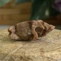 Antique Red Chinese Soapstone Mini Hand Carved Elephant Pendant Figurine 3/4" 3g