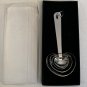 Heart Shaped Measuring Spoons Cooking Set Of 4 Stainless Steel Engraved Sayings