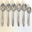 6 Vintage Castle Court WHEAT Spoons Stainless Steel Glossy Spoon Set 6.75" & 6" 6 Vintage Castle Court WHEAT Spoons Stainless Steel Glossy Spoon Set 6.75" & 6"