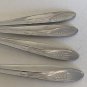 6 Vintage Castle Court WHEAT Spoons Stainless Steel Glossy Spoon Set 6.75" & 6"