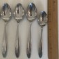 6 Vintage Castle Court WHEAT Spoons Stainless Steel Glossy Spoon Set 6.75" & 6"