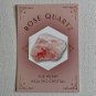Rose Quartz Inspired Crystal Healing Glass Snifter Goblet DT Wand Love Kindness