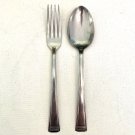 PARKWAY Stainless Glossy Dinner Spoon Fork 7.3" Vintage Serving Flatware USA PARKWAY Stainless Glossy Dinner Spoon Fork 7.3" Vintage Serving Flatware USA