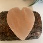 Pink Himalayan Salt Carved Heart Crystal Carving Cleansing Purification LRG 3.2"