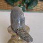 Zuni Beaver Fetish Carving Turquoise Inlay Eyes Smiling Face Delvin Leekya 3.25"