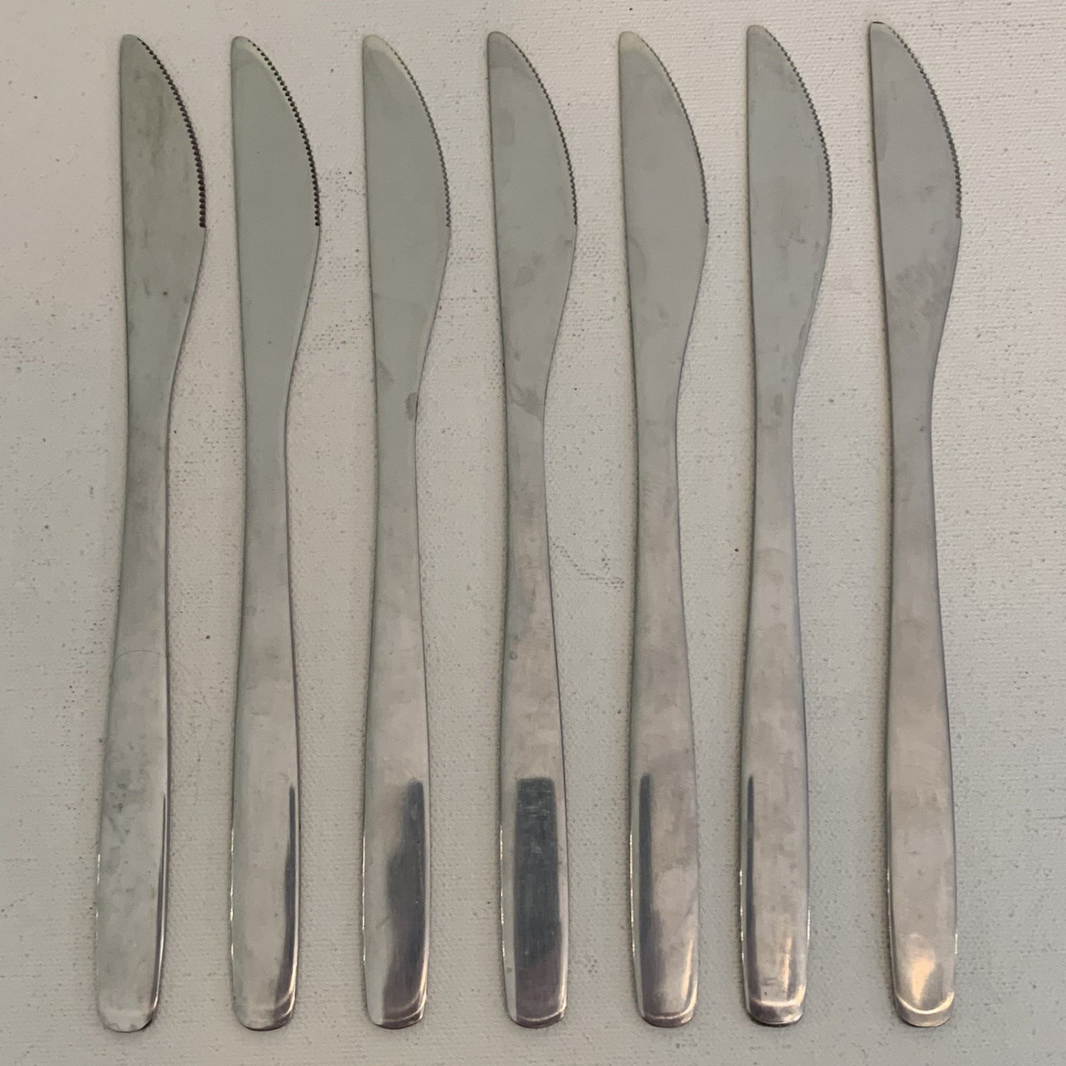 7 Ikea 224 58 Stainless Steel Flatware 8" Dinner Knives Knife Silverware Set Lot