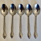 5 Piece Utica Thailand Stainless Steel Spoons Teaspoons 6.75" Glossy Scrolls Set 5 Piece Utica Thailand Stainless Steel Spoons Teaspoons 6.75" Glossy Scrolls Set