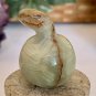 Natural Polished Afghan Jade Fruit Carving Green Onyx Crystal Carved Gourd 1.5"