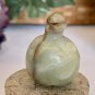Natural Polished Afghan Jade Fruit Carving Green Onyx Crystal Carved Gourd 1.5"
