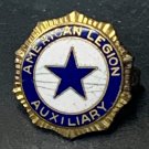 American Legion Auxiliary White Blue Enamel Pin June 1920 Star .5" Long Balfour