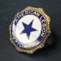 American Legion Auxiliary White Blue Enamel Pin June 1920 Star .5" Long Balfour