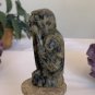 Vintage Speak no Evil Soapstone Monkey Figurine Stone Carving Hand Carved Animal
