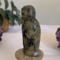 Vintage Speak no Evil Soapstone Monkey Figurine Stone Carving Hand Carved Animal