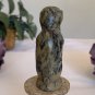 Vintage Speak no Evil Soapstone Monkey Figurine Stone Carving Hand Carved Animal