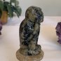 Vintage Speak no Evil Soapstone Monkey Figurine Stone Carving Hand Carved Animal