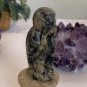 Vintage Speak no Evil Soapstone Monkey Figurine Stone Carving Hand Carved Animal