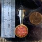 Leslie Salt Plain or Iodized Advertising Metal Clip on Pencil Topper 1940s-50s