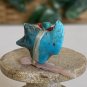 Zuni Turquoise Eagle Bird Fetish Red Coral Turquoise Bundle Shell Arrowhead 1.4"