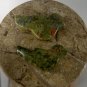 Vintage Native American Hand Carved Bird Fetish Animal Stone Beads Pink Green