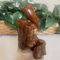 Bill Neely Walnut Wood Bird Hand Carved Sculpture Manzanita Burl Wood Base 4.1"