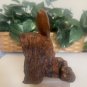 Bill Neely Walnut Wood Bird Hand Carved Sculpture Manzanita Burl Wood Base 4.1"