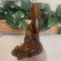 Bill Neely Walnut Wood Bird Hand Carved Sculpture Manzanita Burl Wood Base 4.1"